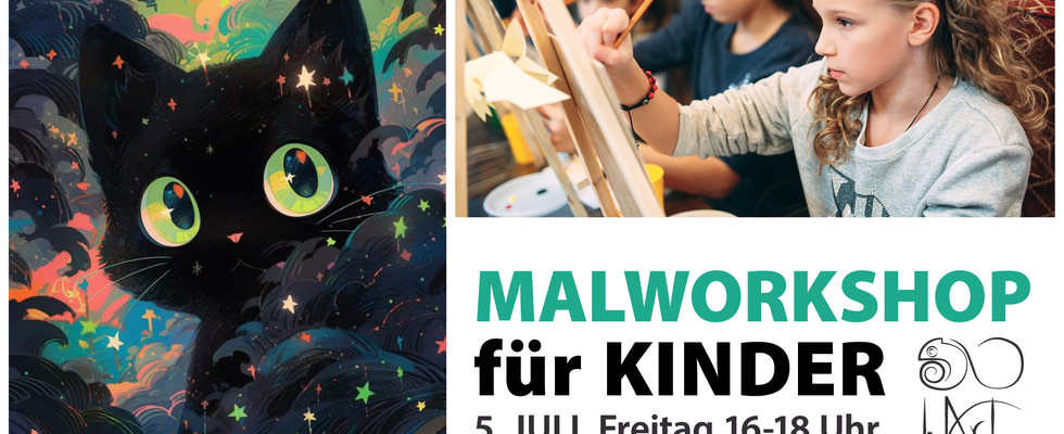 Malworkshop für Kinder - Katze