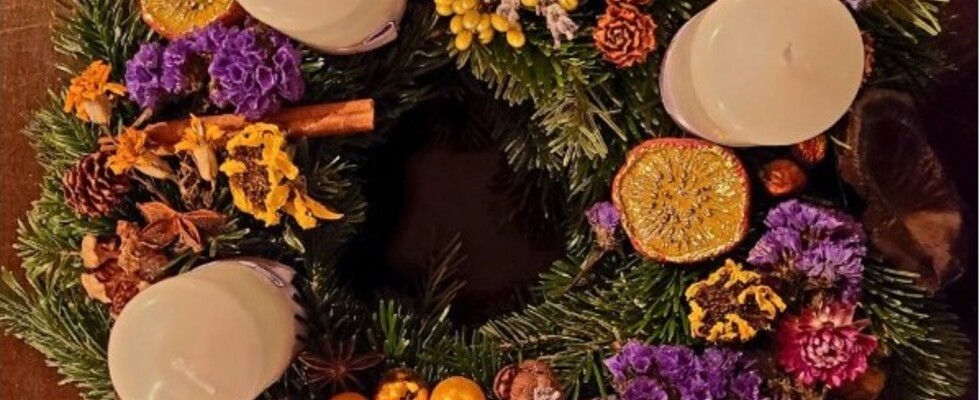 Adventskranz-Workshop mit Naturmaterialien