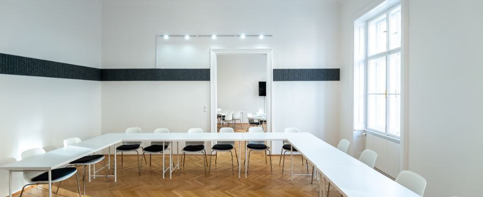 Moderner Seminarraum für Workshops & Trainings im 1. Bezirk