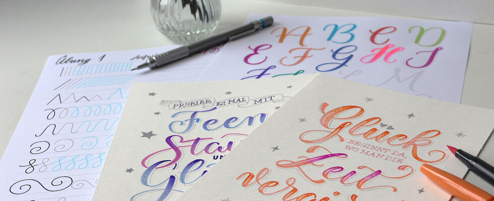 Brush Kalligrafie und Hand Lettering für EinsteigerInnen