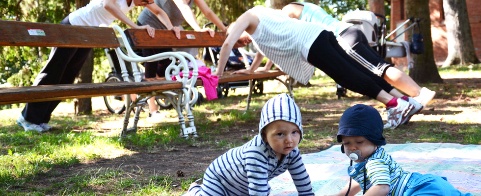 BUGGYWORKS mit BABY inkl. RÜCKBILDUNG