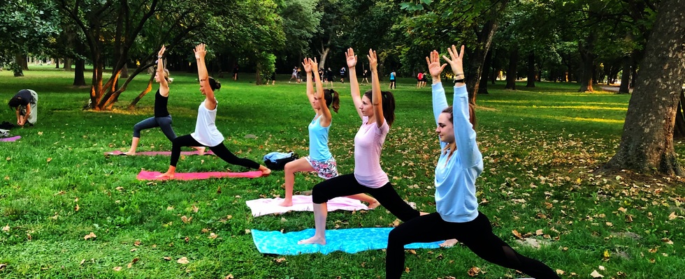 Wiener Landluft. Yoga.