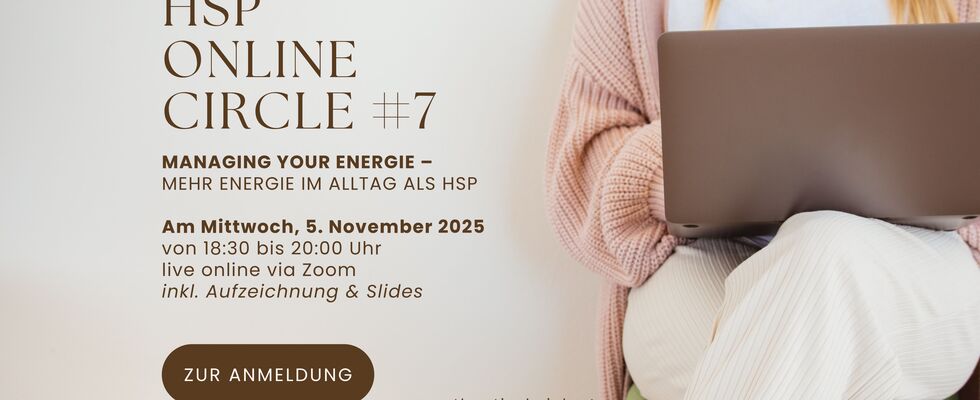 Online-Workshop: Mehr Energie im Alltag als HSP
