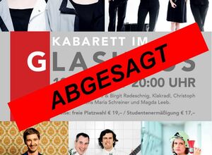 Kabarett im Glashaus ABGESAGT