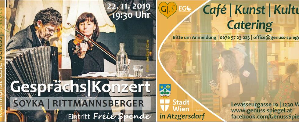 GesprächsKonzert mit SOYKA & RITTMANNSBERGER