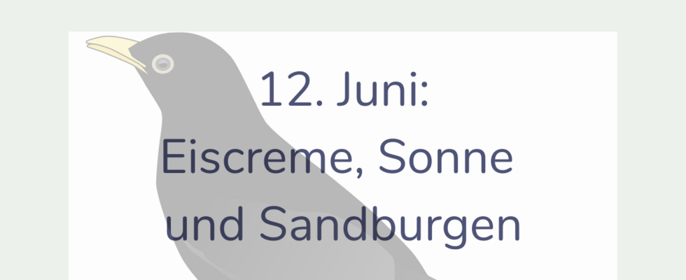 Eiscreme, Sonne und Sandburgen