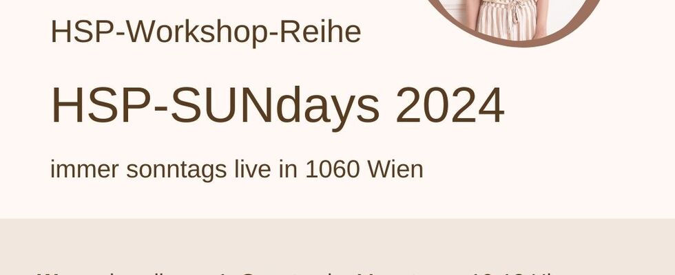 HSP-SUNdays 2024 - Workshops für Hochsensible in Wien