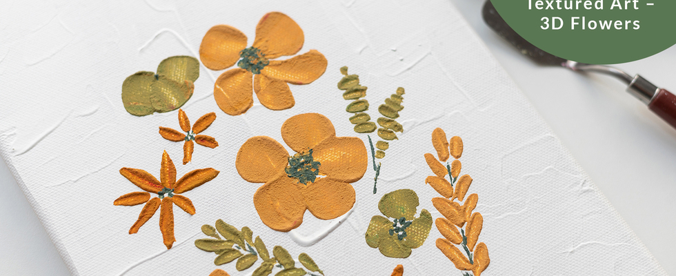 Workshop: Textured Art für Anfänger*innen – 3D Flowers