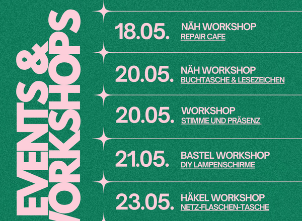 Gratis Kreativ Workshops und Events 
