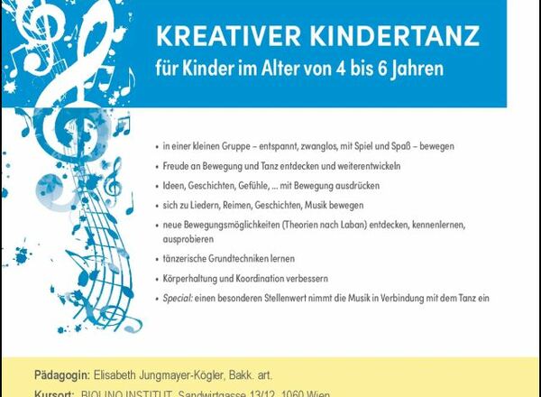 Kreativer Kindertanz - Schnupperstunde zum Kurs