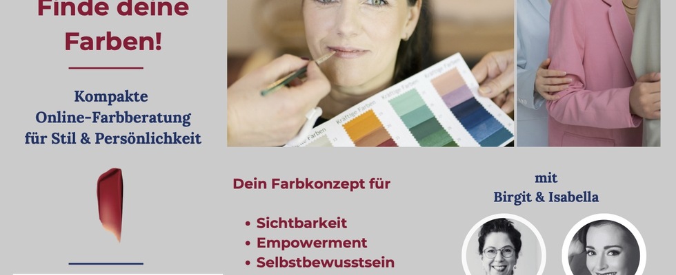 Finde deine Farben! Kompakte Online-Farbberatung für Stil und Persönlichkeit