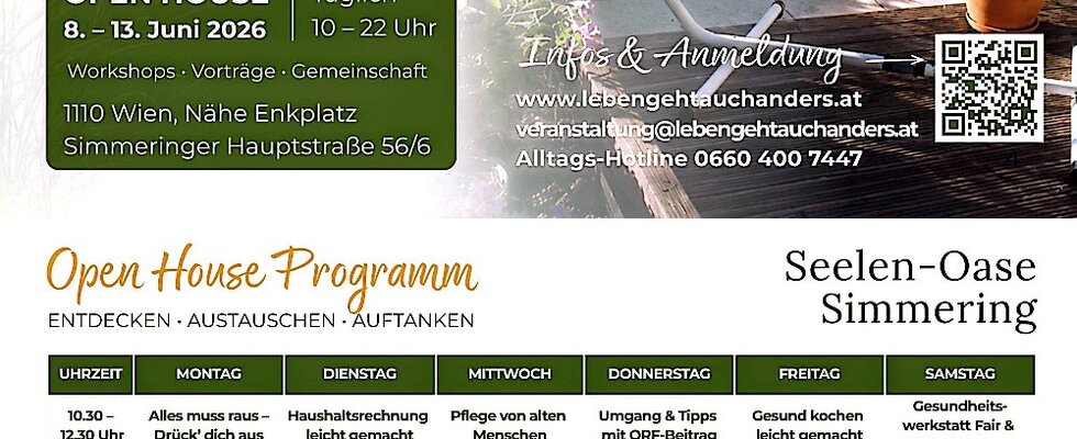 Open House Woche in der Seelen Oase Simmering! đĄâ¨