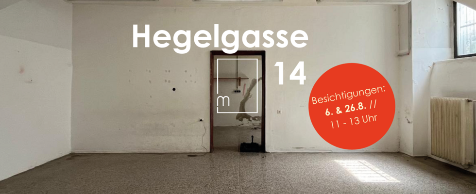 Rundgang minciospace_ x Hegelgasse: Ateliers und Proberäume