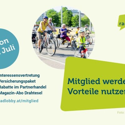 Radlobby-Mitglied werden und Vorteile nutzen: Versicherung, Fahrradmagazin und Rabatte