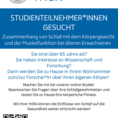 Studienteilnehmer:innen ab 65 Jahren oder älter gesucht