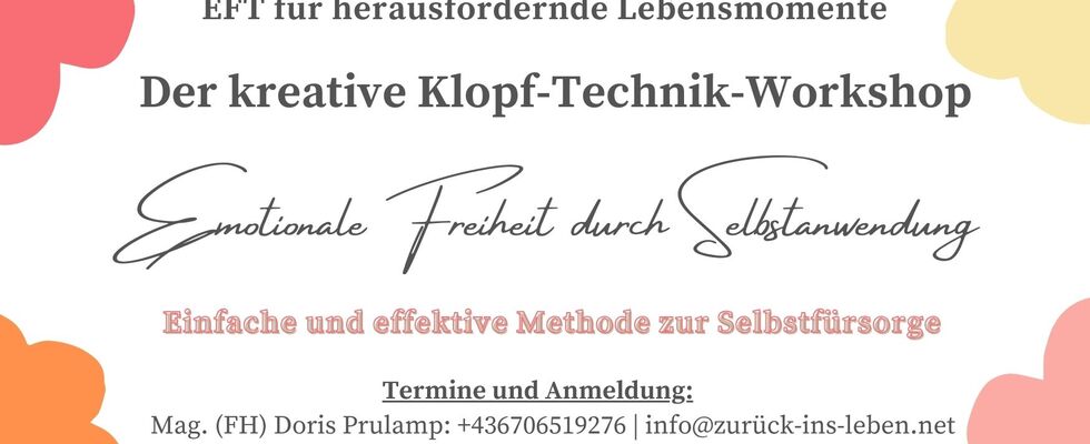 Der kreative Klopf-Workshop - Fühl Dich frei und zufrieden!