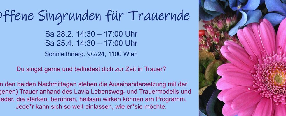 Offene Singrunden für Trauernde
