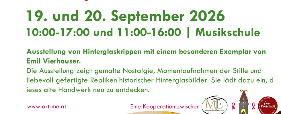 Fest der Volkskultur in Bad Zell - Hinterglaskrippenausstellung