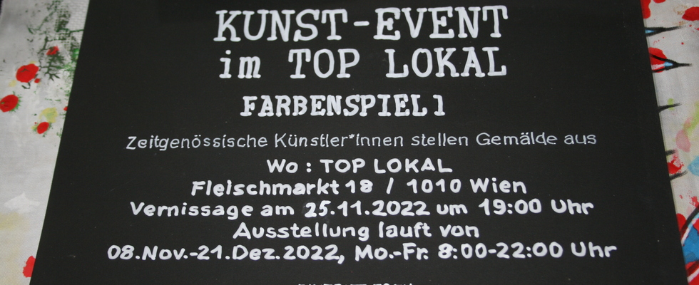Spektakel-Event im Top Lokal, Vernissage mit Live-Painting