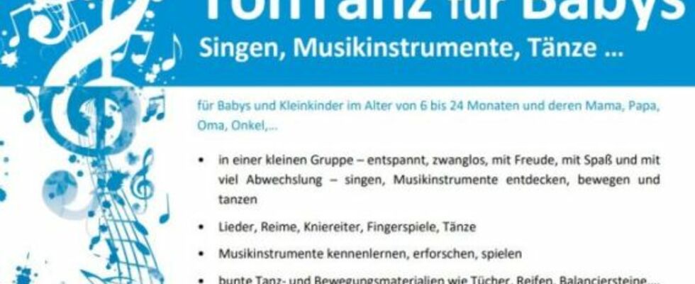 TonTanz für Babys - RESTPLÄTZE! Schnuppern nachholen bei Kursbeginn