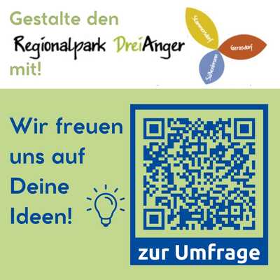 Einladung zur Teilnahme an der Umfrage zum Regionalpark DreiAnger