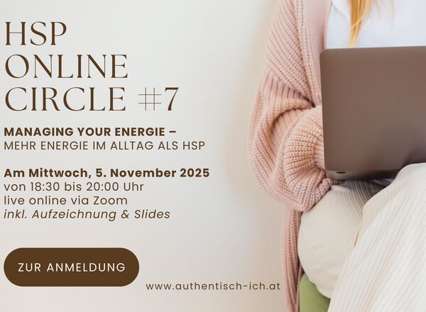 Online-Workshop: Mehr Energie im Alltag als HSP