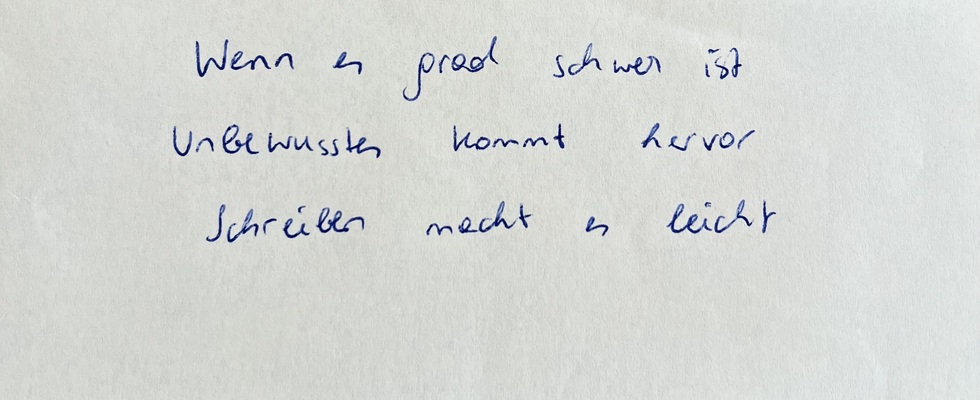 Im Schreiben bei Dir ankommen