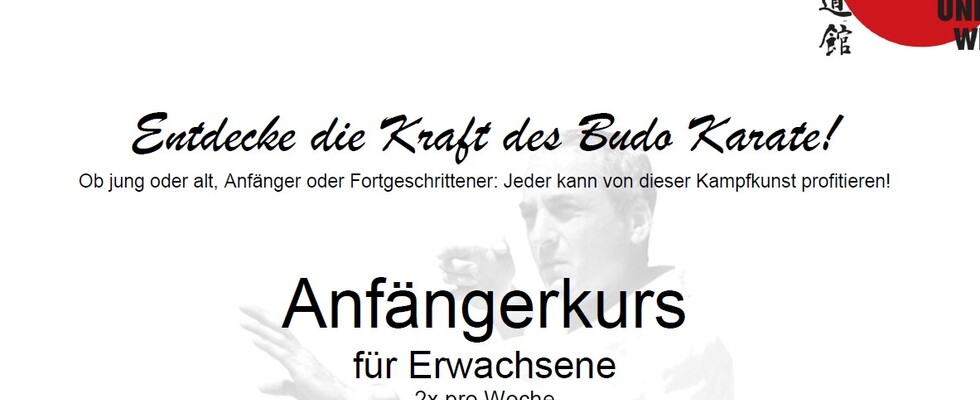 Anfängerkurs: Entdecke die Kraft des Budo Karate!