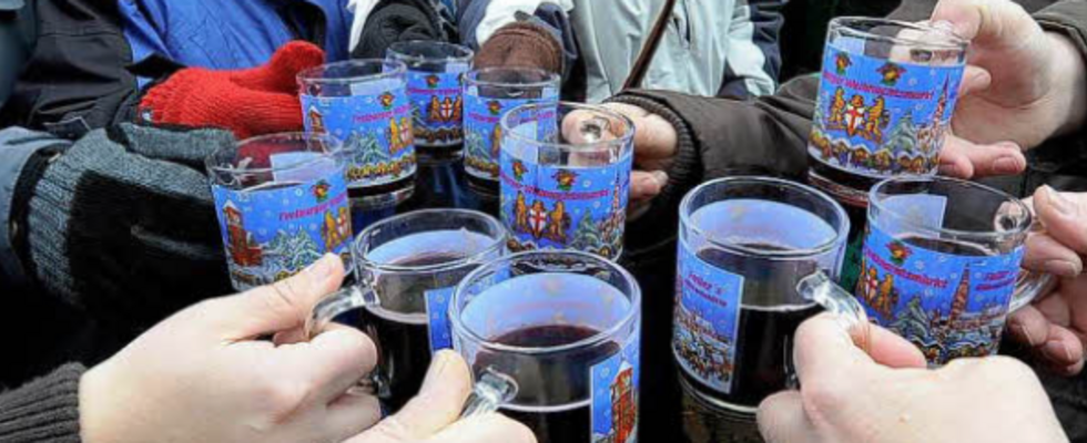 Punsch trinken - Fotoexperiment