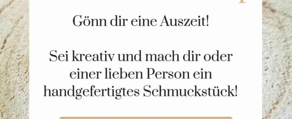 PerlenWorkshop - eine Auszeit für deine Kreativität!
