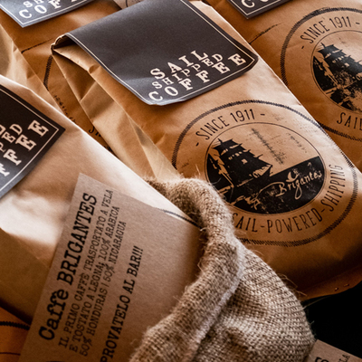 Brigantes segeltransportierter Kaffee
