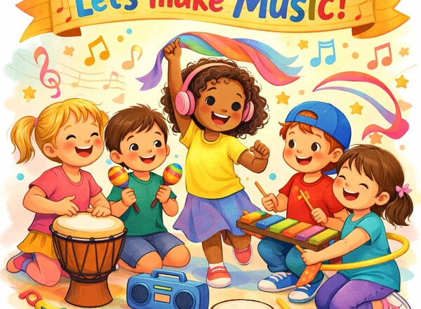 Kinderworkshop „Let’s make Music“- Rhythmik, Musik & Bewegung