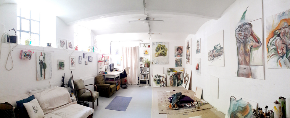 Das Atelier- Raum für Ausstellungen und Projekte. Charmantes Souterrain-Lokal