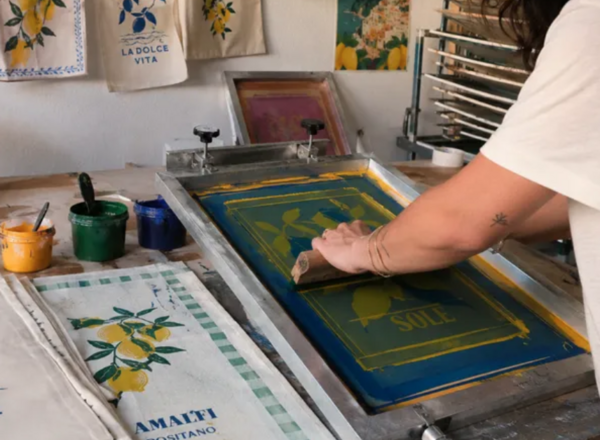 Siebdruck "La Dolce Far Niente" x artsip Workshop