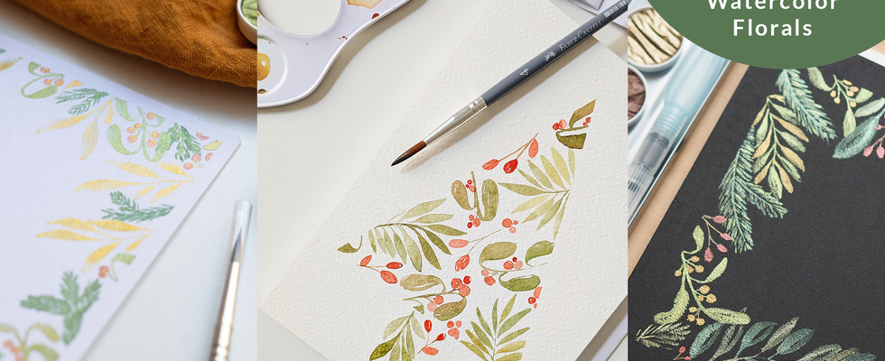 Aquarell-Workshop: Loose Winter Florals