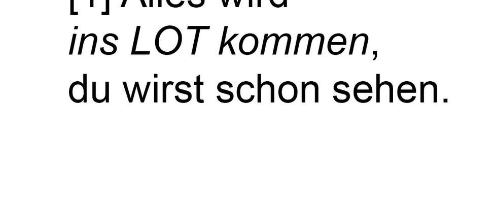 Alles wird ins LOT kommen // TECHNOLOT 