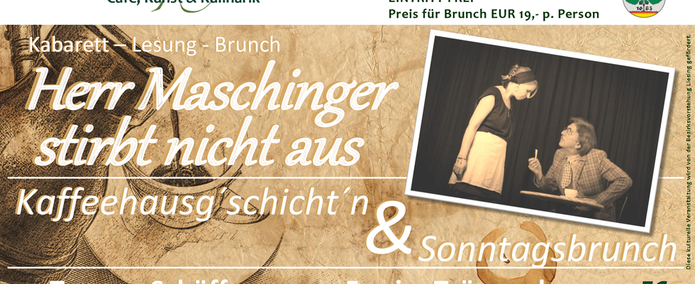 Brunch & Kaffeehausg'schicht'n - Kabarett-Lesung & Brunch
