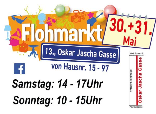 Flohmarkt in der Oskar Jascha Gasse