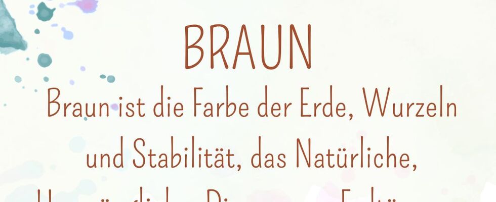 Farbenspiel - was entdecke ich in Braun und Orange