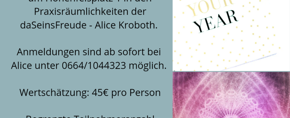 Yoga und Klang zum Jahreswechsel