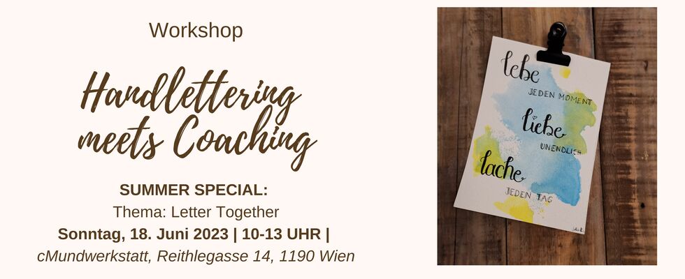 Handlettering meets Coaching - SUMMER SPECIAL