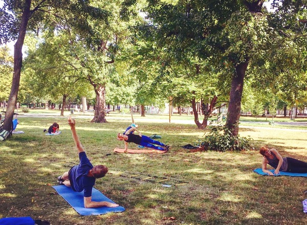 Outdoortraining im Auer-Welsbachpark 