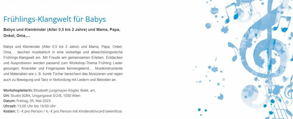 Frühlings-Klangwelt für Babys