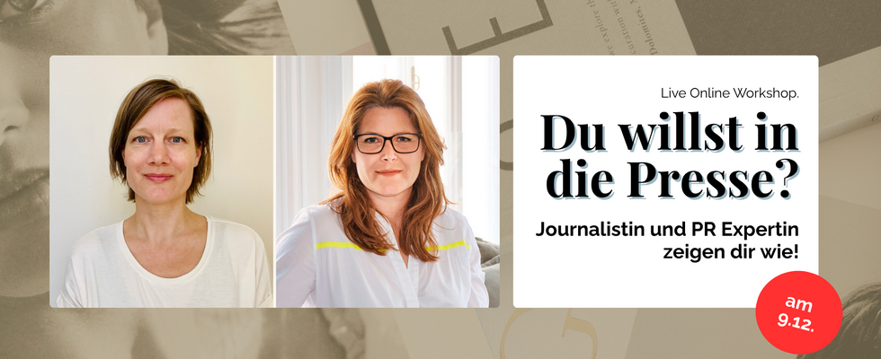 Du willst in die Presse? Wir zeigen dir wie!