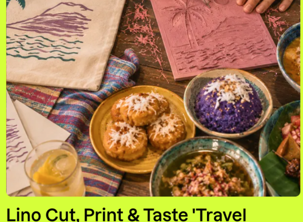 Lino Cut, Print & Taste "Travel Edition" x artsip Workshop