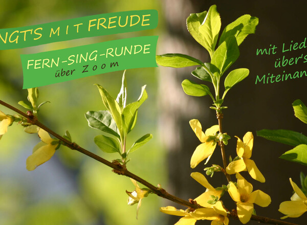 FERN-SING-RUNDE - Miteinander singen trotz Quarantäne 🙂