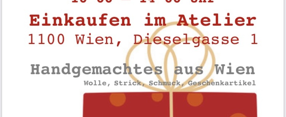 Einkaufen im Atelier