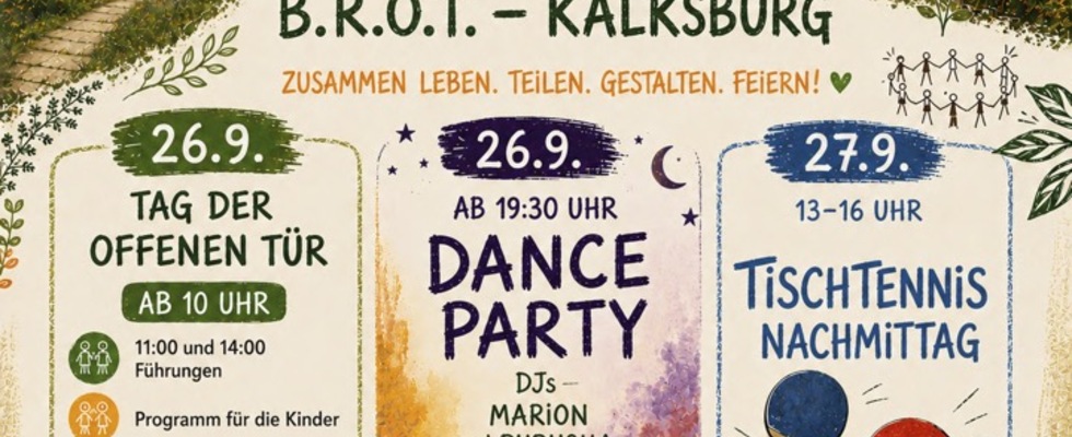 20 Jahre Gemeinschaft B.R.O.T. Kalkburg