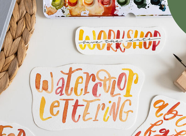 Workshop: Watercolor Lettering für Anfänger*innen