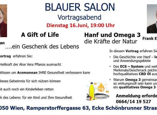 A Gift of Life und Hanf und Omega 3, die Kräfte der Natur
